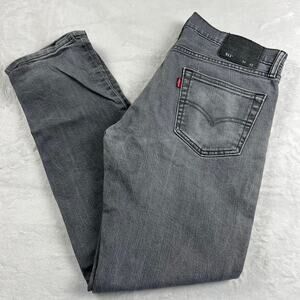 Levi’s 511 men's size 34x28 Gray Denim Jeans Slim Fit